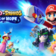 Mario + Rabbids: Sparks of Hope splash screen artwork, featuring Rabbid Peach.